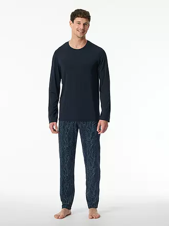 SCHIESSER | Pyjama | blau