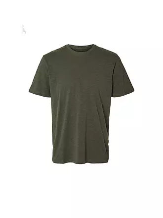 SELECTED | T-Shirt SLHASPEN | olive