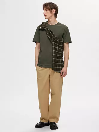 SELECTED | T-Shirt SLHASPEN | olive