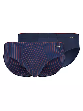 SKINY | Slip 2er Pkg. navyred stripes selection | 