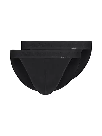 SKINY | Tanga Slip 2er Pkg. be ink | schwarz