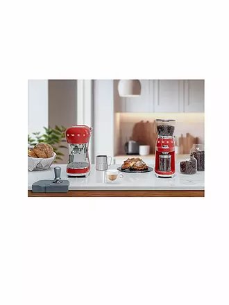 SMEG | Espresso-Kaffeemaschine 50s Retro Style Pastellgruen ECF02PGEU | rot