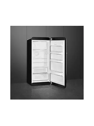 SMEG | Kühlschrank mit Gefrierfach 50s Retro Style Schwarz FAB28RBL5 | 