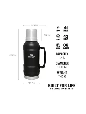 STANLEY | Isolierflasche - Thermosflasche  ARTISAN 1,4l | schwarz