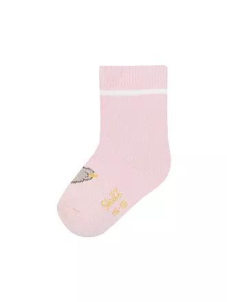 STEIFF | Baby Socken soft grey melange | rosa