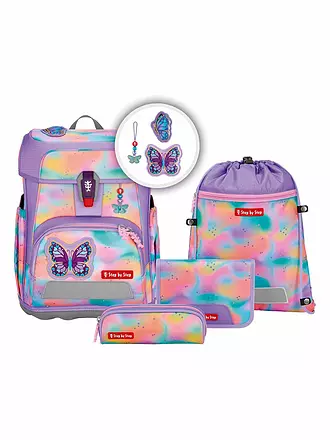 STEP BY STEP | Schultaschen Set 5tlg CLOUD FLASH Butterfly Luna | blau