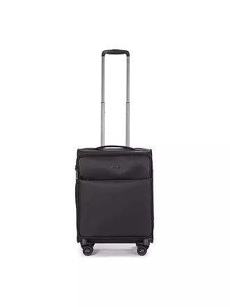 STRATIC | Trolley weich LIGHT Small 55cm dark blue | schwarz