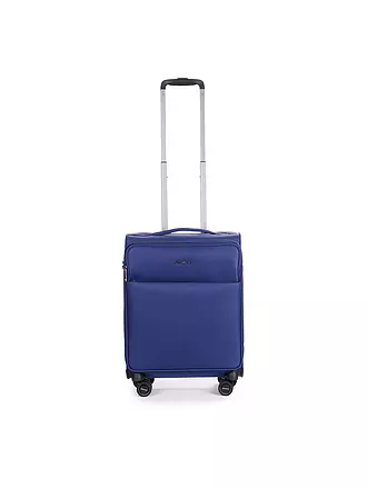 STRATIC | Trolley weich LIGHT Small 55cm dark blue | schwarz