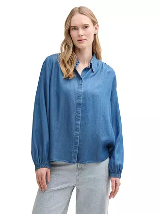 TOM TAILOR | Jeansbluse | blau