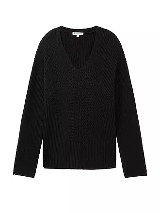 TOM TAILOR | Pullover | schwarz