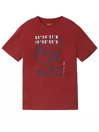 TOM TAILOR | T-Shirt | rot