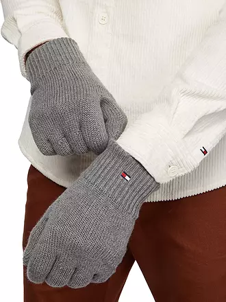 TOMMY HILFIGER | Handschuhe ESSENTIAL FLAG | grau