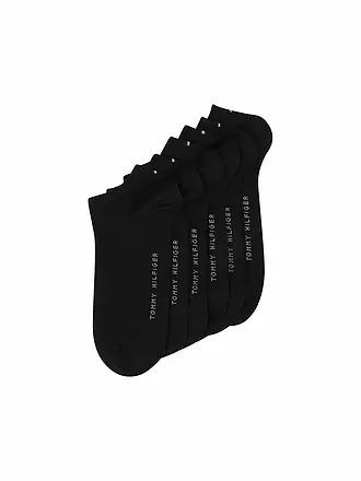 TOMMY HILFIGER | Sneaker Socken 6er Pkg. Black  | 