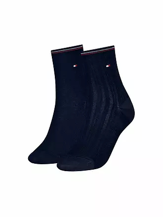 TOMMY HILFIGER | Socken 2er Pkg. navy | schwarz