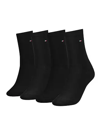 TOMMY HILFIGER | Socken 4er Pkg. Black  | 