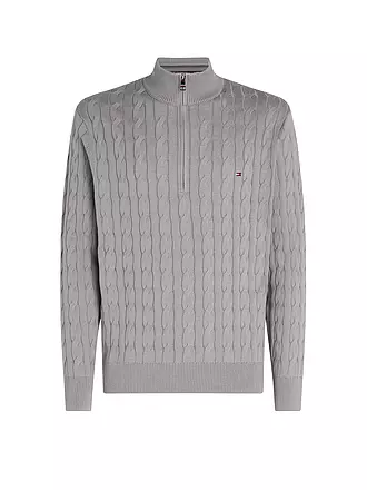 TOMMY HILFIGER | Troyer Pullover | blau