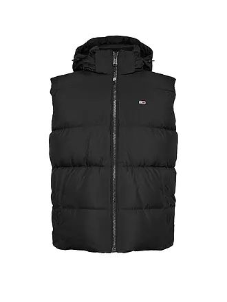 TOMMY JEANS | Daunensteppgilet | schwarz