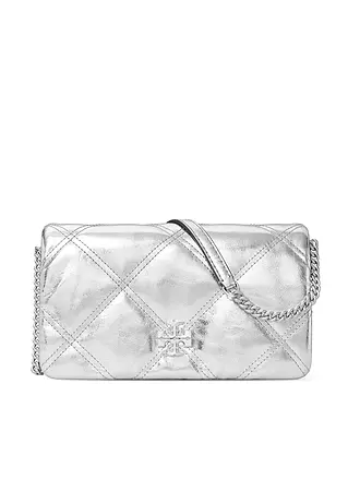 TORY BURCH | Ledertasche - Mini Bag KIRA | silber