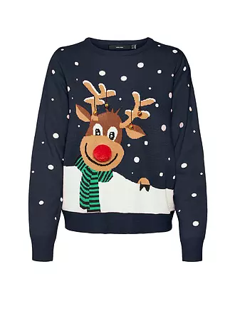 VERO MODA | Pullover  VMSNOWY DEER | rot