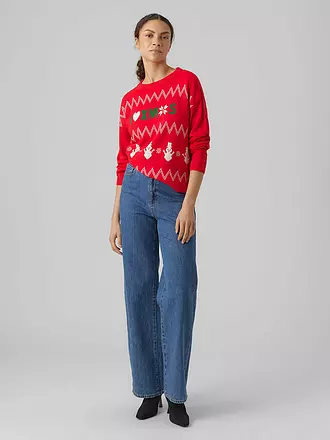 VERO MODA | Pullover VMMIXEDXMAS | rot