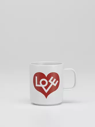 VITRA | Henkelbecher - Tasse Coffee Mug  Moon Silber | rot