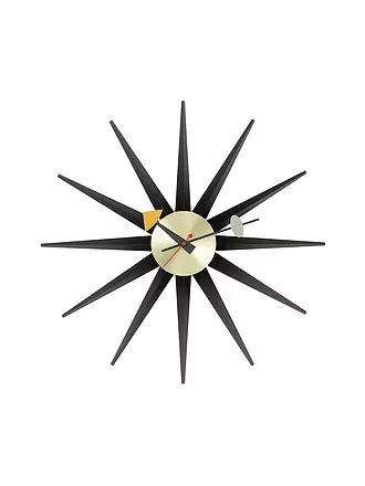 VITRA | Wanduhr "Sunborst Clock" 47cm (Messing/Schwarz) | 