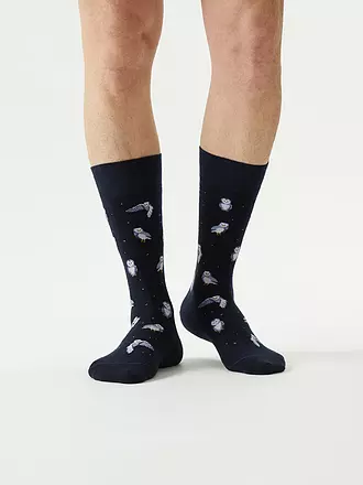 VON JUNGFELD | Socken ASTRONAUT black | dunkelblau