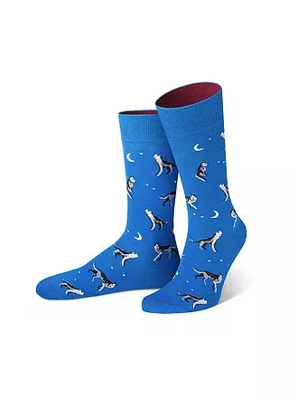 VON JUNGFELD | Socken FLIEGENPILZ schlamm | blau