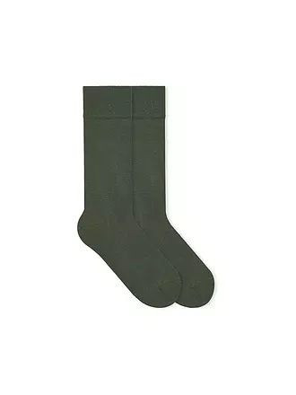 VON JUNGFELD | Socken Yukon / olive | dunkelgrün