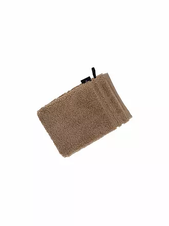 VOSSEN | Waschhandschuh VIENNA STYLE SUPERSOFT 16x22cm Blackberry | camel