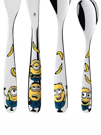 WMF | Kinderbesteck-Set 4-teilig Minions | bunt