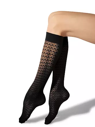 WOLFORD | Kniestrümpfe 30 DEN deep night | schwarz