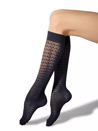 WOLFORD | Kniestrümpfe 30 DEN deep night | schwarz