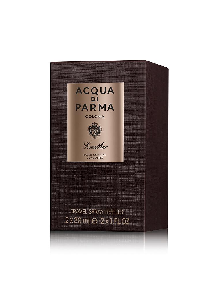 Acqua Di Parma Colonia Leather Eau De Cologne Travel Spray Refill 2x30ml Transparent