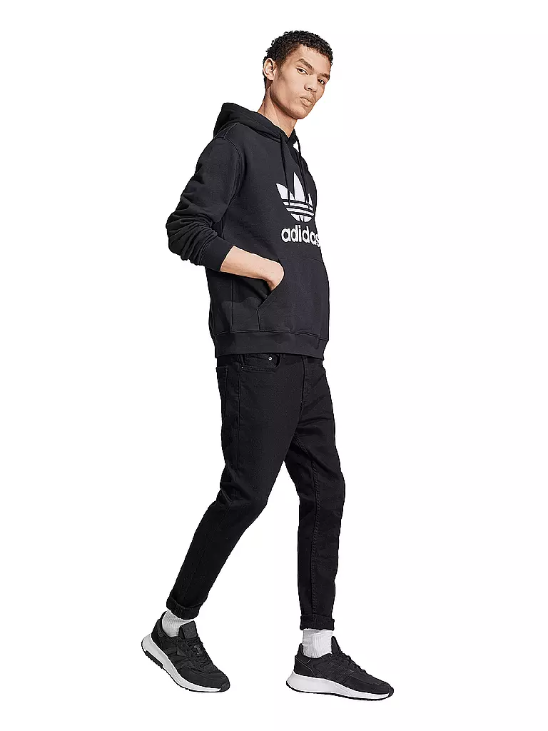 ADIDAS ORIGINALS | Kapuzensweater - Hoodie TREFOIL  | schwarz