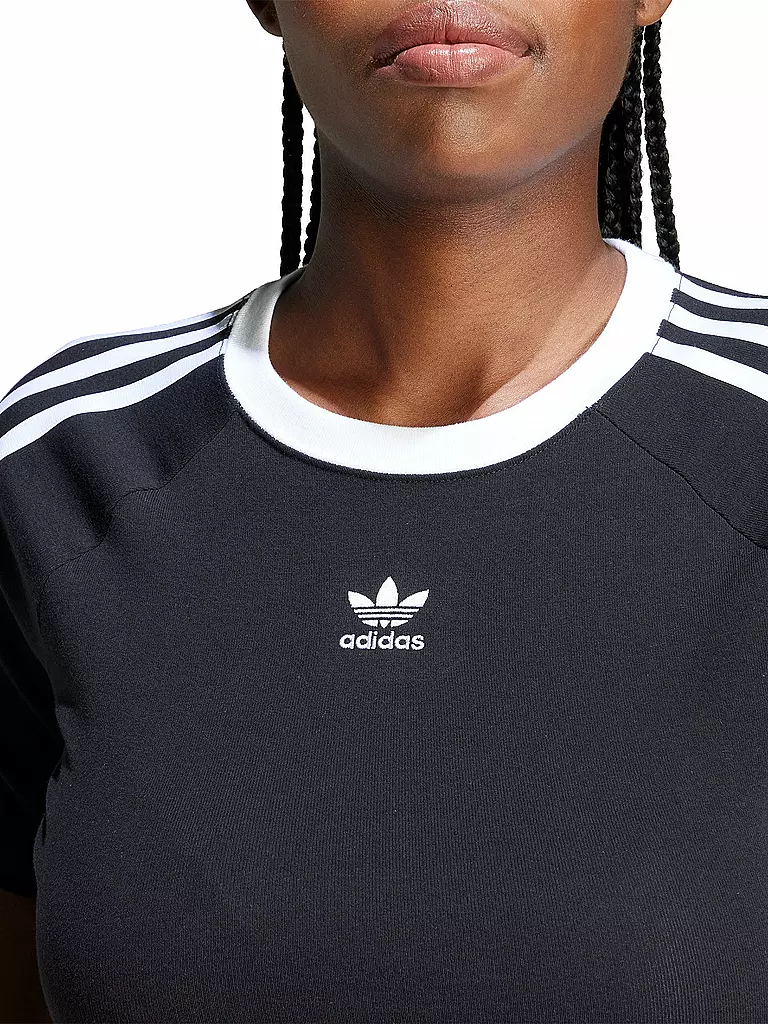 ADIDAS ORIGINALS | T-Shirt Cropped Fit 3 S BABY TEE | schwarz