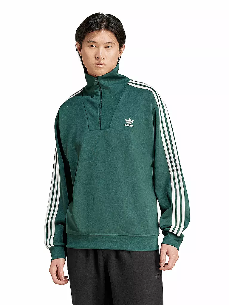 ADIDAS ORIGINALS | Troyer Sweater | dunkelgrün