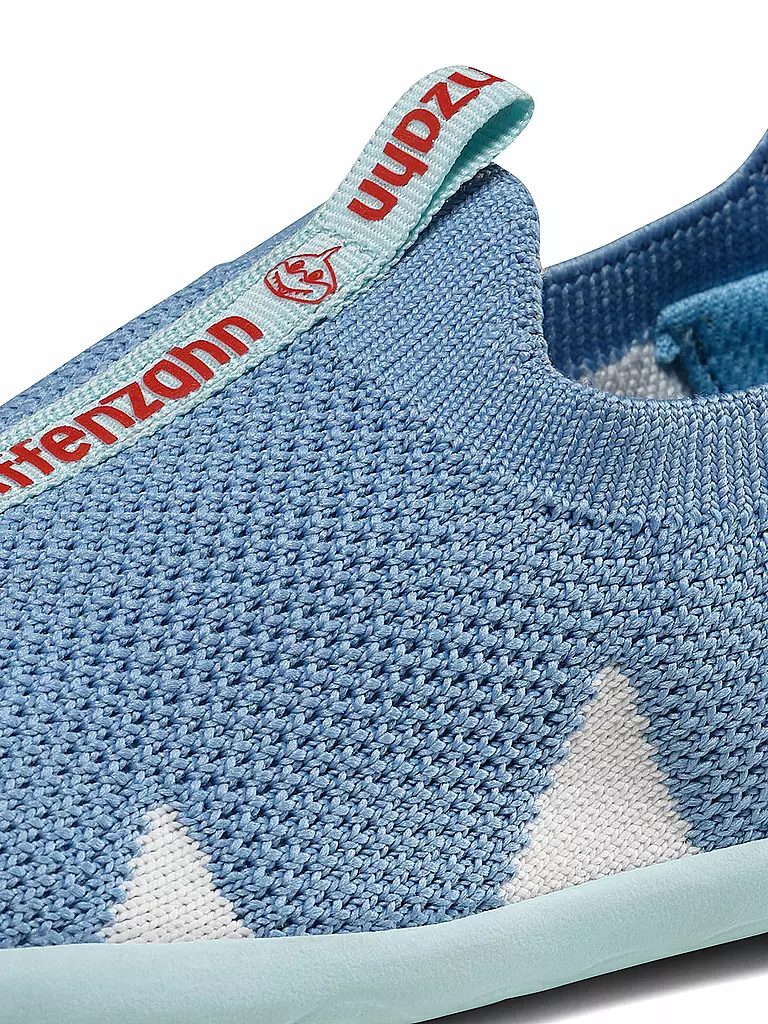 AFFENZAHN | Kinder Barfußschuhe - Hausschuhe KNIT HAPPY Flinky Hai | gelb