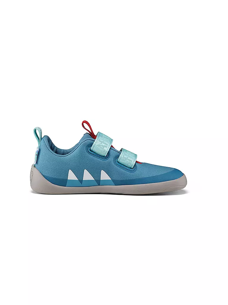 AFFENZAHN | Kinder Barfußschuhe COTTON LUCKY HAI | hellblau