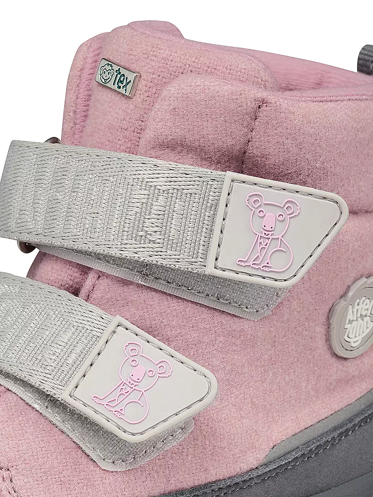 AFFENZAHN | Kinder Winterstiefel WOLLE COMFY Koala | rosa