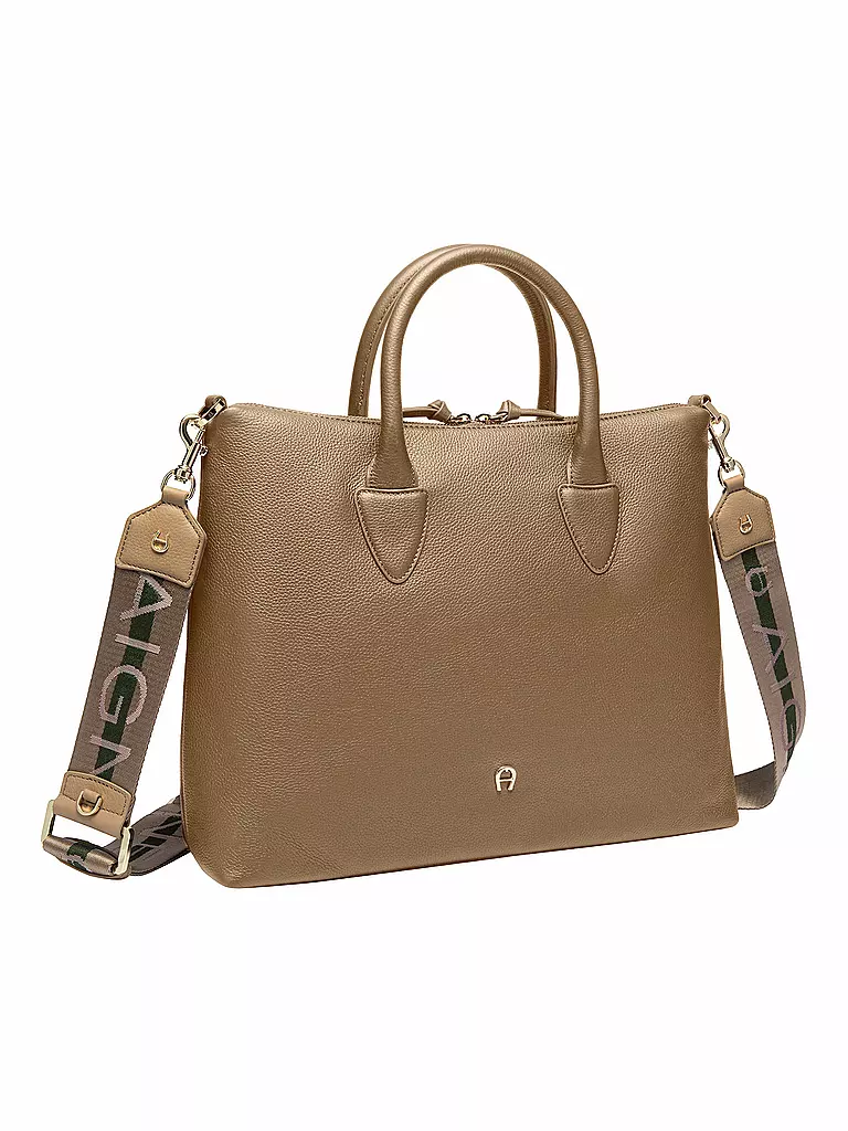 AIGNER | Ledertasche - Henkeltasche ZITA Medium | dunkelrot