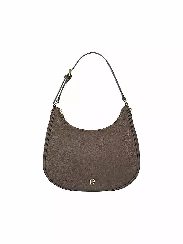 AIGNER | Ledertasche - Hobo Bag DIADORA Medium | grau