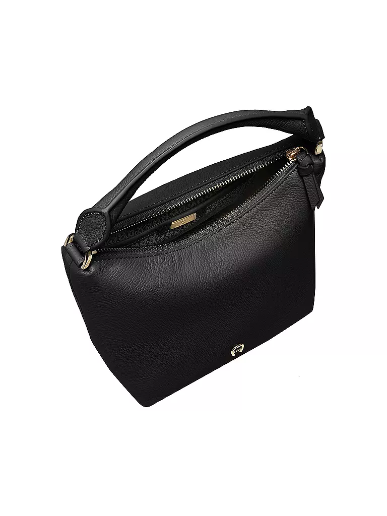 AIGNER | Ledertasche - Hobo Bag ZITA Small | schwarz