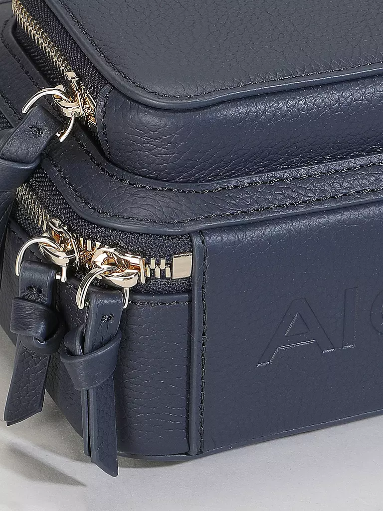 AIGNER | Ledertasche - Mini Bag ZITA Small | dunkelblau