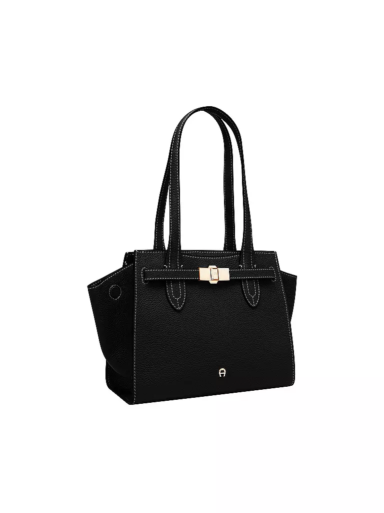 AIGNER | Ledertasche - Shopper FARAH Medium  | schwarz