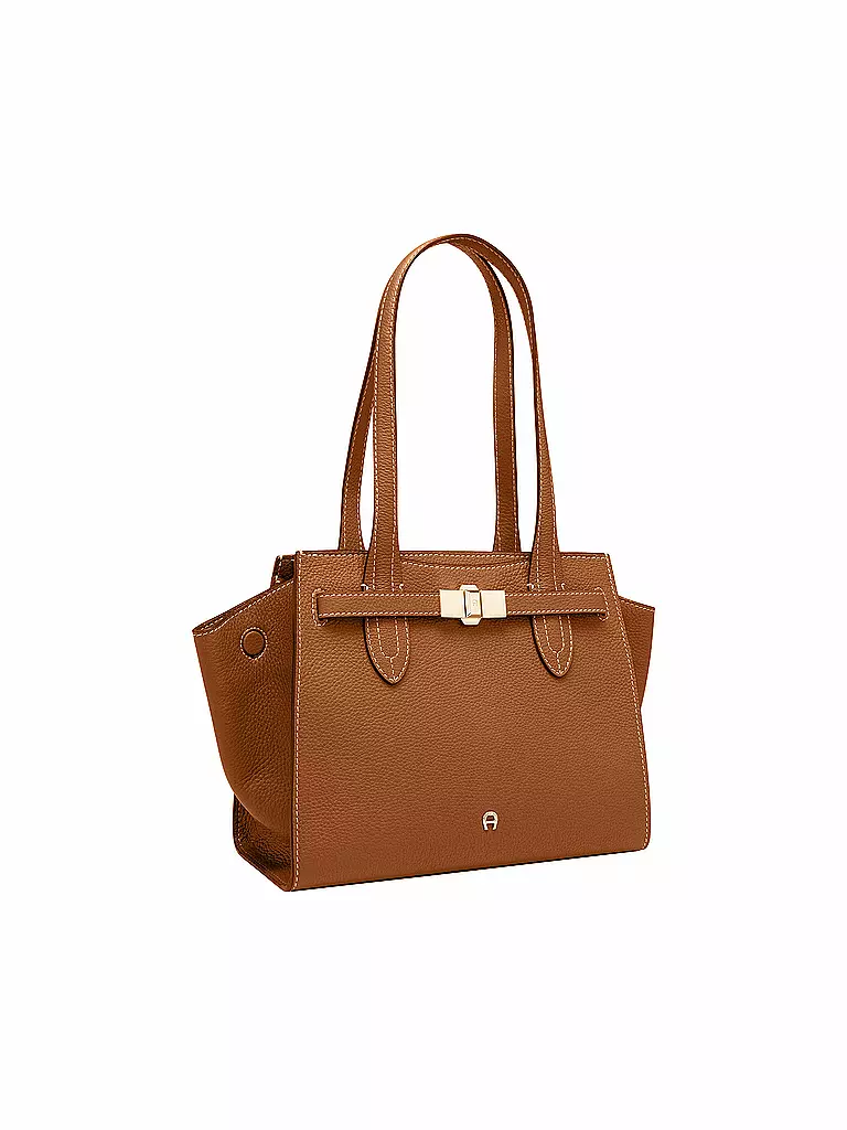 AIGNER | Ledertasche - Shopper FARAH Medium | camel