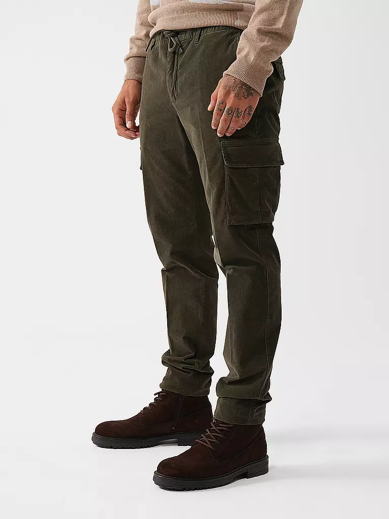 ALBERTO | Cordhose JOHN  | olive