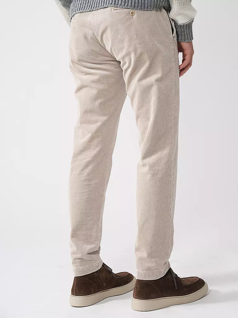 ALBERTO | Cordhose Slim Fit | hellgrau