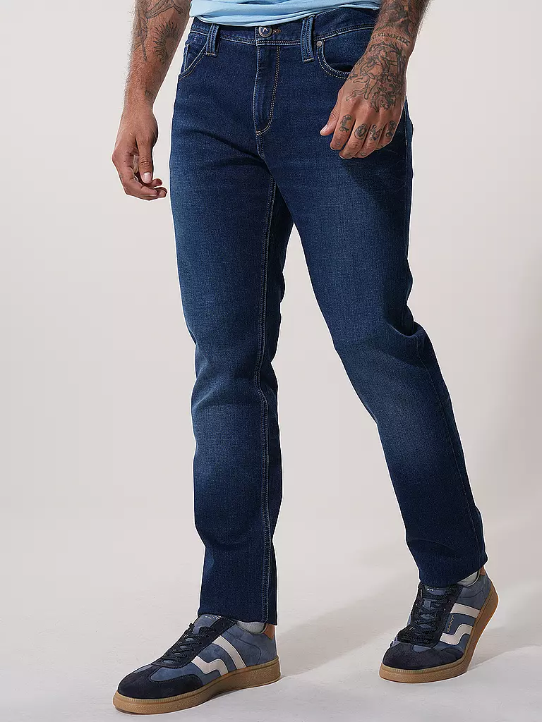 ALBERTO | Jeans Straight Fit PIPE | dunkelblau