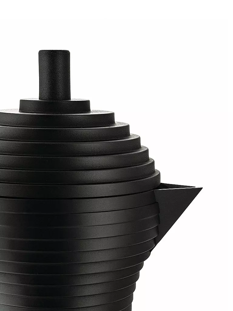 ALESSI | Espressomaschine Pulcina Black Alu/Schwarz 3 Tassen | schwarz